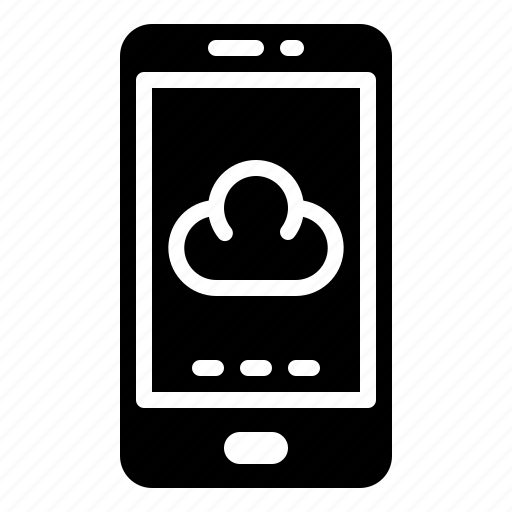 Cloud, electronics, smartphone, technology, cellphone icon - Download on Iconfinder