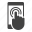 fingerprint, mobile, phone, screen, smartphone, touch, touchscreen 