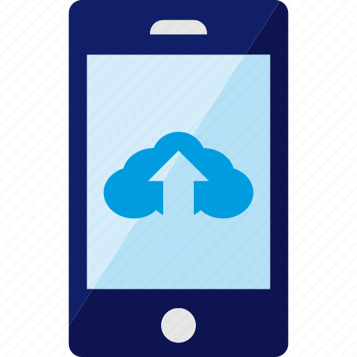 Cloud, mobile, service, smartphone, upload icon - Download on Iconfinder