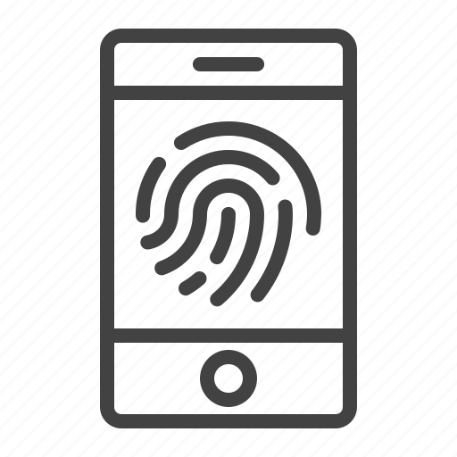 Fingerprint, id, mobile, phone, scan, secure, smartphone icon - Download on Iconfinder