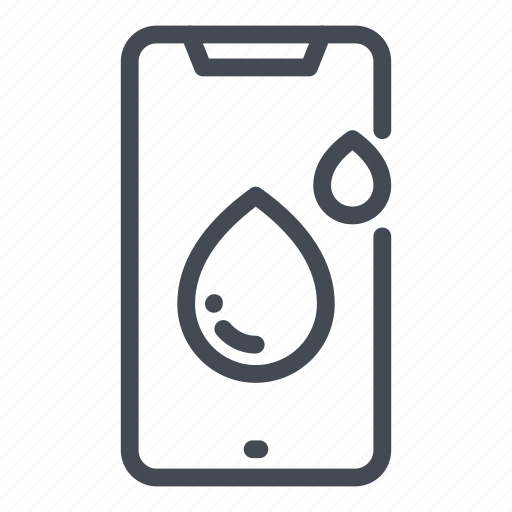 Fluid, mobile, phone, protection, repair, water, waterproof icon - Download on Iconfinder