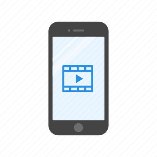 Mobile video, video, video player, iphone icon - Download on Iconfinder