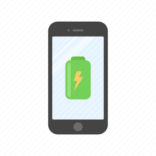 Battery, charging, full battery, phone, phone charging icon - Download on Iconfinder