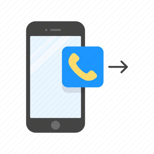 Calling, outgoing call, phone call, call icon - Download on Iconfinder