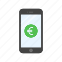 currency, mobile euro, mobile payment, european phone