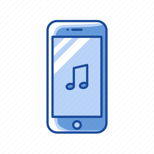 Mobile music, music, music player, phone icon - Download on Iconfinder