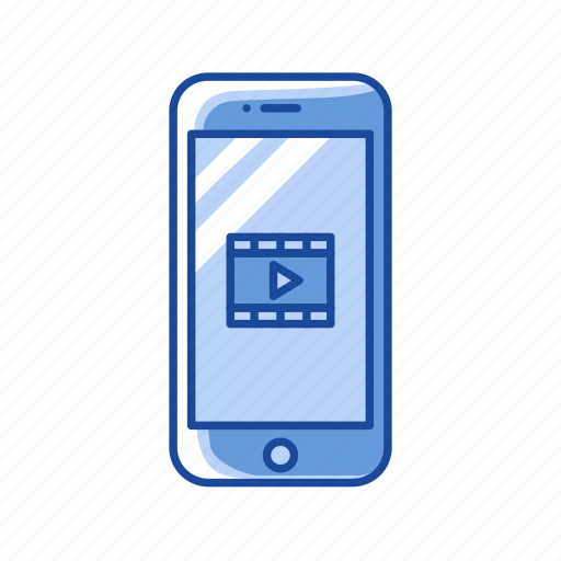 Mobile video, phone, video, video player icon - Download on Iconfinder