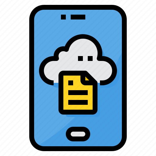Cloud, computing, database, dowload, smartphone icon - Download on Iconfinder