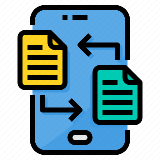 File, files, smartphone, technology, transfer icon - Download on Iconfinder