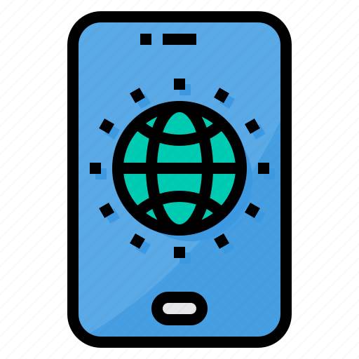 Conection, global, smartphone, world, worldwide icon - Download on Iconfinder