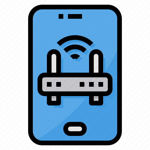 Internet, router, signal, smartphone, wifi icon - Download on Iconfinder