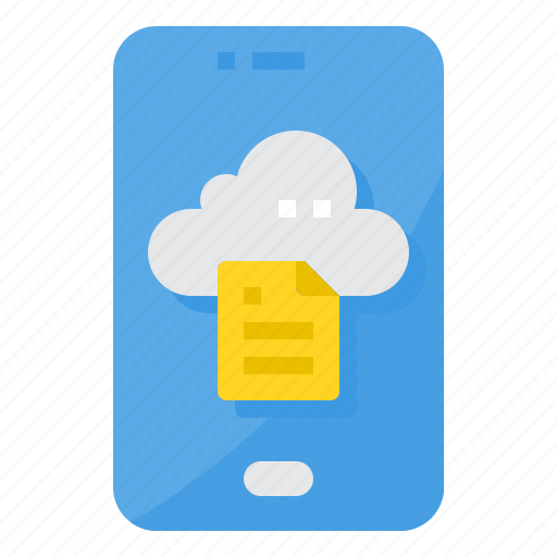 Cloud, computing, database, dowload, smartphone icon - Download on Iconfinder