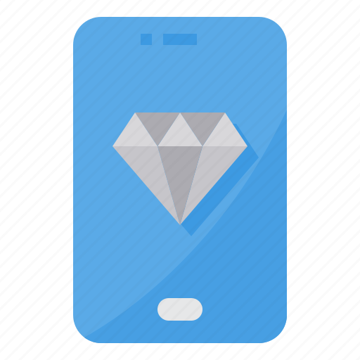 Diamond, fashion, gem, phone, smartphone icon - Download on Iconfinder
