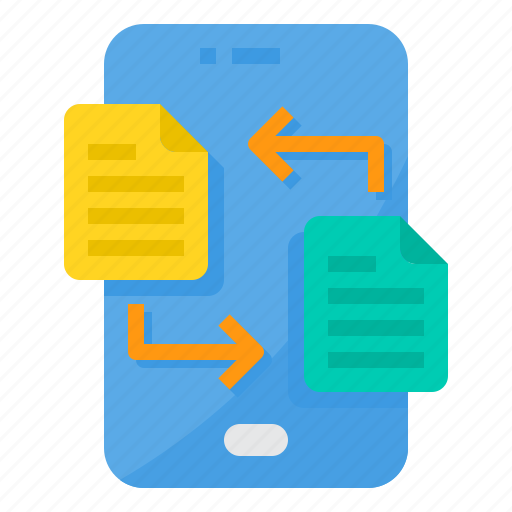 File, files, smartphone, technology, transfer icon - Download on Iconfinder