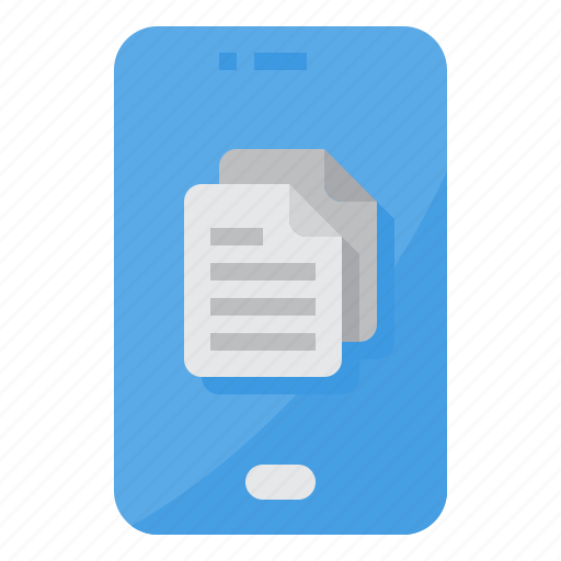 Bill, electronic, files, invoice, smartphone icon - Download on Iconfinder