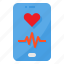 healthcare, heart, love, rate, romantic, smartphone 