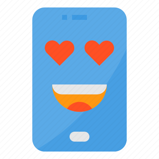 Face, heart, love, message, smartphone icon - Download on Iconfinder