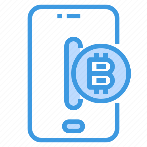 Bitcoin, blockchain, currency, digital, smartphone icon - Download on Iconfinder