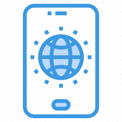 Conection, global, smartphone, world, worldwide icon - Download on Iconfinder