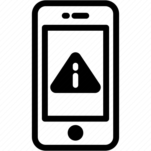 Device, mobile, phone, smartphone, warning icon - Download on Iconfinder