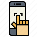 finger, phone, technology, touch