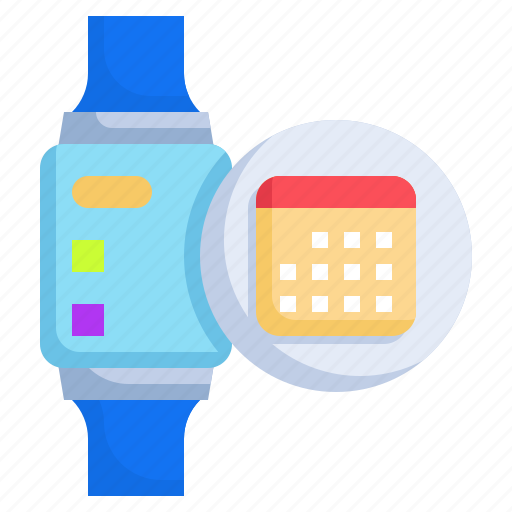 Calendar, smartwatch, digital, technology, date icon - Download on Iconfinder