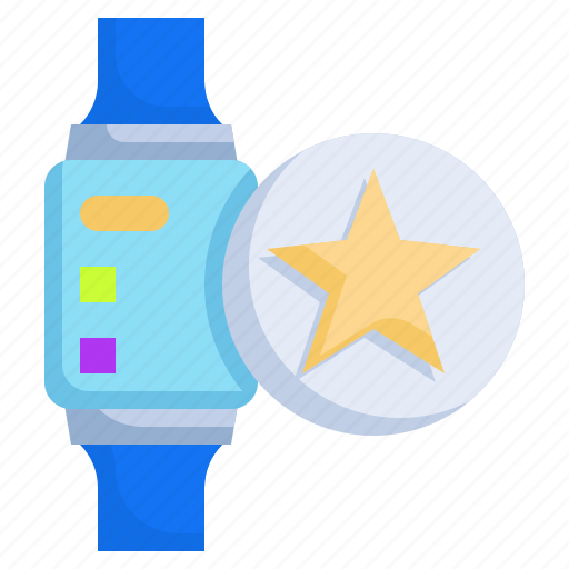 Favourite, smartwatch, digital, technology, star icon - Download on Iconfinder