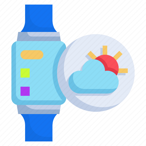 Weather, smartwatch, digital, technology, cloud icon - Download on Iconfinder