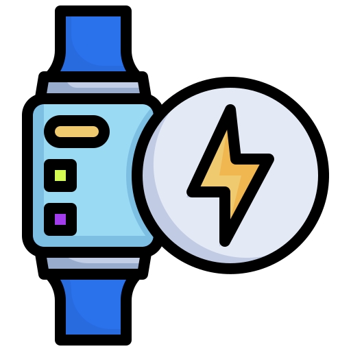 Charge, smartwatch, digital, technology, energy icon - Free download