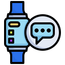 message, smartwatch, digital, technology, chat