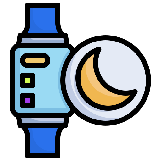 Night, mood, smartwatch, digital, technology, moon icon - Free download
