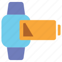 smartwatch, watch, wristwatch, smart, gadget, empty, battery, low