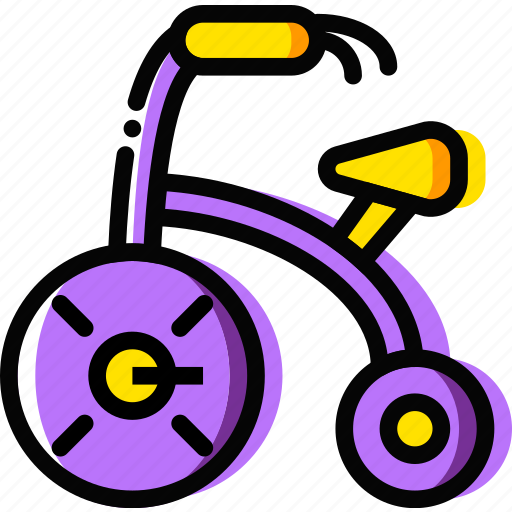 Baby, cartoony, child, kid, tricycle icon - Download on Iconfinder