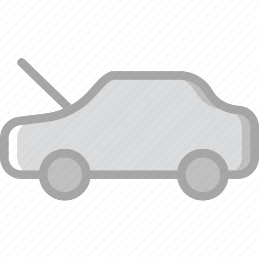 Bonnet, car, open, part, vehicle icon - Download on Iconfinder