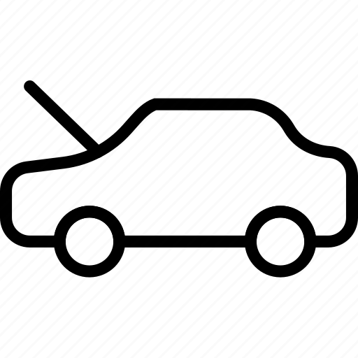 Bonnet, car, open, part, vehicle icon - Download on Iconfinder