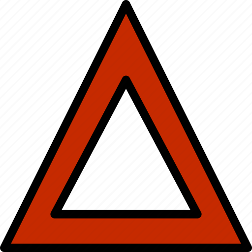 Car, part, triangle, vehicle, warning icon - Download on Iconfinder