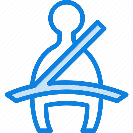 Belt, car, part, seat, vehicle, warning icon - Download on Iconfinder