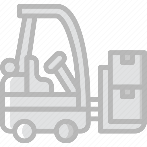 Delivery, forklift, shipping, transport icon - Download on Iconfinder