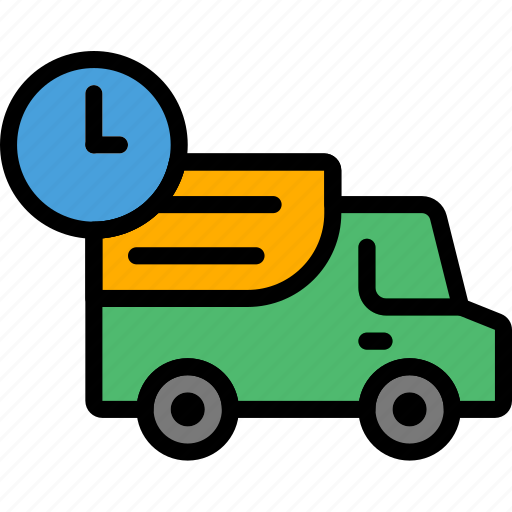 Deliver, delivery, in, shipping, time, transport icon - Download on Iconfinder
