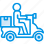 delivery, scooter, shipping, transport 