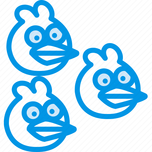 Angry, birds, blues, game, gaming, play icon - Download on Iconfinder