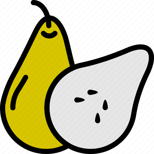 Cooking, food, gastronomy, pear, sliced icon - Download on Iconfinder