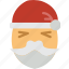 beard, celebration, christmas, festivity, holiday, santa 