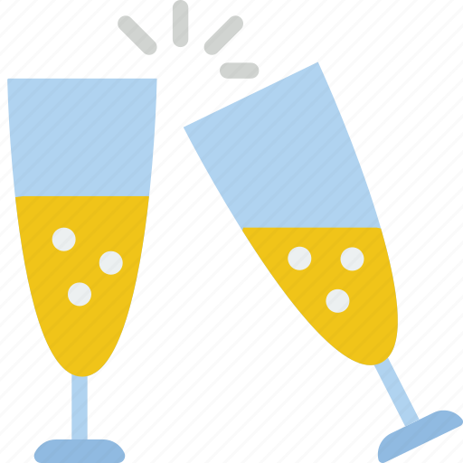 Celebration, champagne, festivity, glasses, holiday icon - Download on Iconfinder