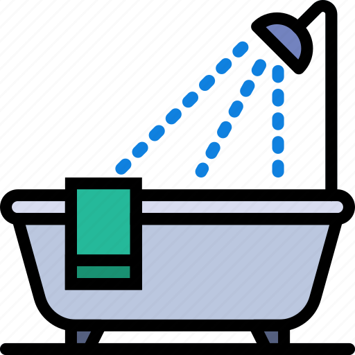 Bath, belongings, furniture, households, tub icon - Download on Iconfinder