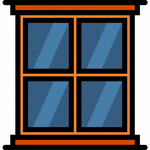 Belongings, furniture, households, square, window icon - Download on Iconfinder