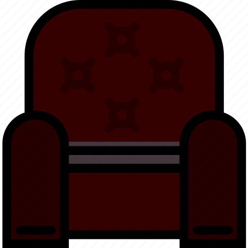 Armchair, belongings, furniture, households, leather icon - Download on Iconfinder