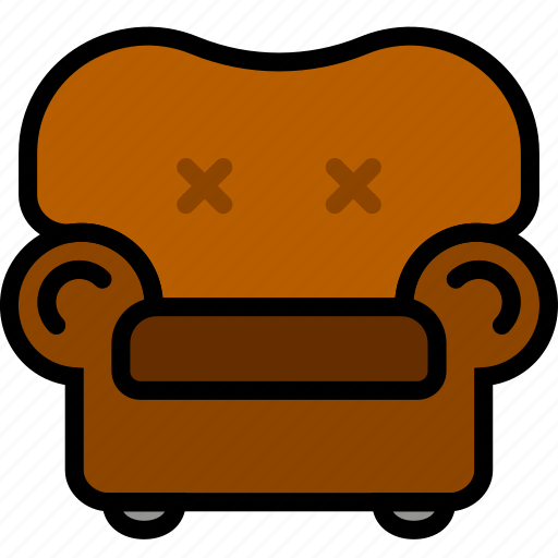 Armchair, belongings, furniture, households, leather icon - Download on Iconfinder