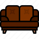 belongings, furniture, households, seated, sofa
