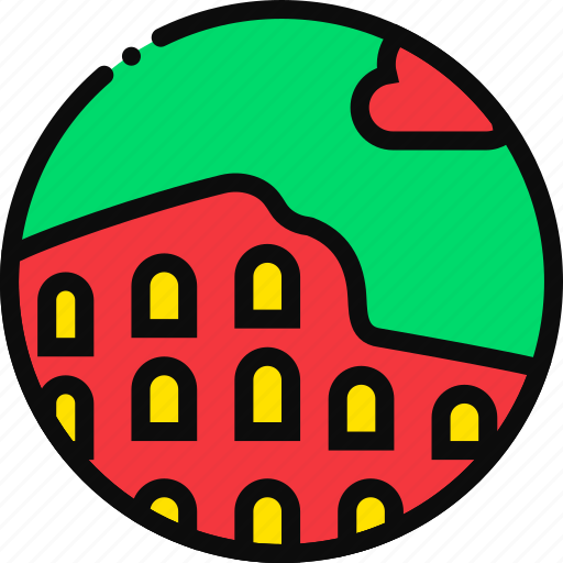 Cartoony, colosseum, the icon - Download on Iconfinder
